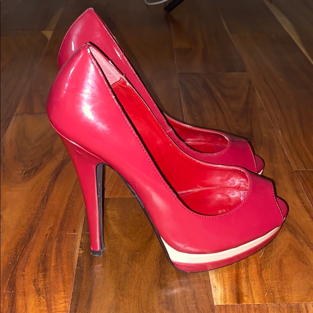 Red Marco Santi Platform Stilettos sz 9